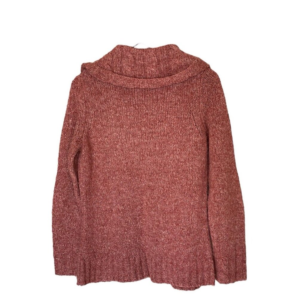 G H Bass & Co. Coral Salman Color Women's M Mock Neck Pullover Sweater Acrylic - Picture 2 of 5